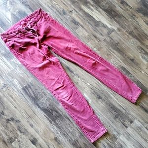 Blank NYC Magenta Corduroy Skinnies